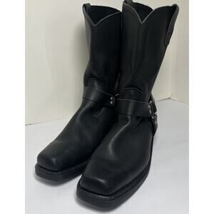Cody James Harness Boots Black Leather Biker Motorcycle Men’s Size 15